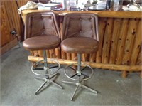 Pair of vintage Admiral Industries bar stools