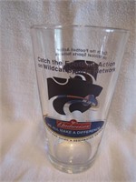 Budweiser Wildcat Football Glass