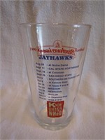 Budweiser 1999 Kansas Jayhawks Glass