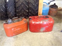 Pair of outboard motor gas cans #1