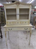 VINTAGE FRENCH STYLE DESK 60"T X 37"W X 17"D