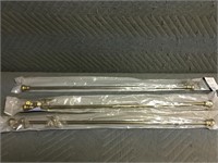 3 Curtain Rods - 28"-48"