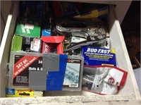 Contents of drawer 1, staples, stapler, etc