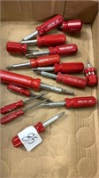 Box of small screwdrivers