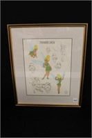 Tinkerbell Pixie Poses Serigraph Cel by Margaret