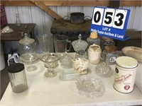 Misc Clear Glassware Lot