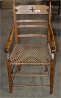 Antique Edwardian Chapel Chair