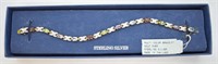 Multi-stone Sterling Silver Bracelet