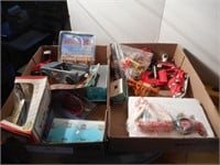 Group of toy wagon die casts and more