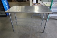 Stainless prep table