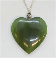 Sterling Silver Jade Necklace