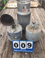 3 Propane Tanks