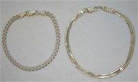 2 pcs. Sterling Silver Bracelets