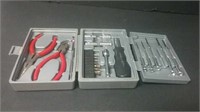 Tool Set Screwdrivers, Sockets, Driver & Pliers