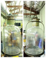 Large Wall Sconce Hurricane Candle Lamp (2)