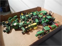 Group of John Deer tractors