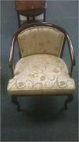 Flower Motif Accent Chair