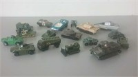 Lot Of Die Cast Military Toys & More Some Damaged