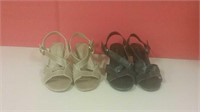 2 Pairs Carroll Reed Summer Shoes Size 8
