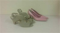 2 Pairs Ladies Shoes Size 8 1/2