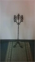 Wrought Iron Stand 38"x7" For Candle Or Plant