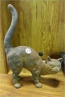 Cast Iron Cat, 8"l, 11" t to tip of tail;