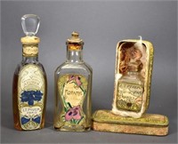 1925 Ca, T. Piver Perfume Bottles, 3 Total 1 Full