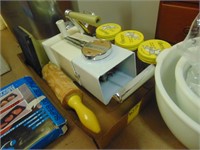 Retro kitchen gadgets, Ice-o-matic, food grinder,