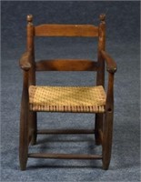 Child's Armchair w/ Woven Splint Seat