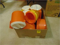 Box of retro tupper ware