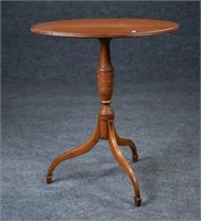 Maple Candlestand with Oval Tilt Top