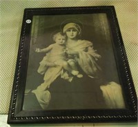 Mary & Jesus black & white picture