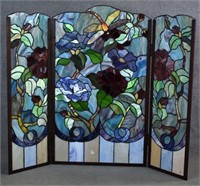 Stained Glass Screen of Three Panels