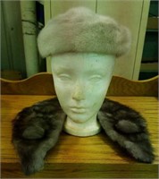 Lora designer fur hat & fur collar