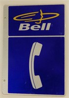 BELL CANADA  PAYPHONE HERE D/S ALUMINUM SIGN