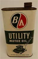 B/A(GREEN/RED) OUTBOARD MOTOR OIL IMP. QT. CAN