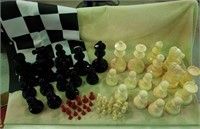 Large chess set & small chess set