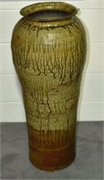 Large Tapered Ceramic Standing Vase