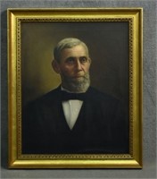 Oil on Canvas Portrait of Bearded Man