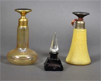 Circa 1920's Art Deco Perfume Bottles