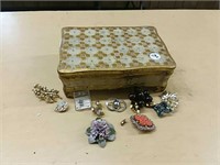 Jewelry box, brooches