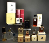 10 Vintage Lanvin Perfume Bottles Plus Boxes