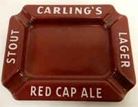 CARLING'S ALE & LAGER PORC. ASHTRAY