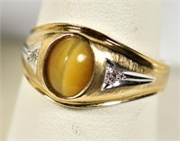 Gentleman's 10k Yellow Gold Fashion Ring