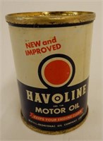 NEW & IMPROVED HAVOLINE MOTOR OIL COIN BANK