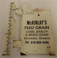 McKINLAY'S FEED GRAIN RAIN GAUGE RECORDER
