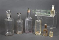 19th-20th Century Embossed Perfume Bottles