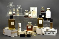 Group of Vintage Chanel Perfume Bottles, 18 Total