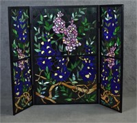 Stained Glass Screen of Three Panels