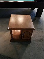 One end table used with storage